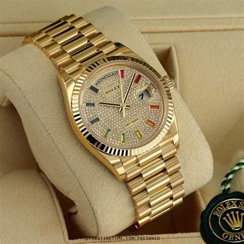 rolex day-date de seconde main|pre owned Rolex Day-Date.